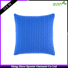 16FZPC01 cable knitted cashmere pillow case pillow cover